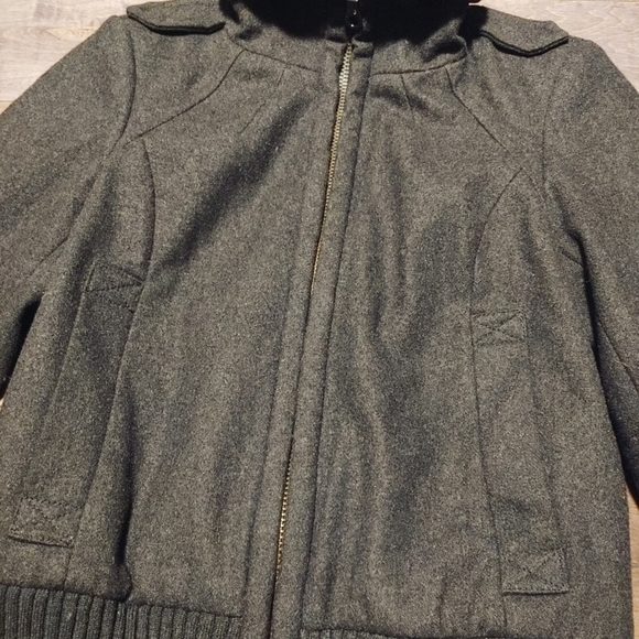Zara Basic Wool women's winter,‎ Fall, Spring jacket gray XS - Picture 3 of 11